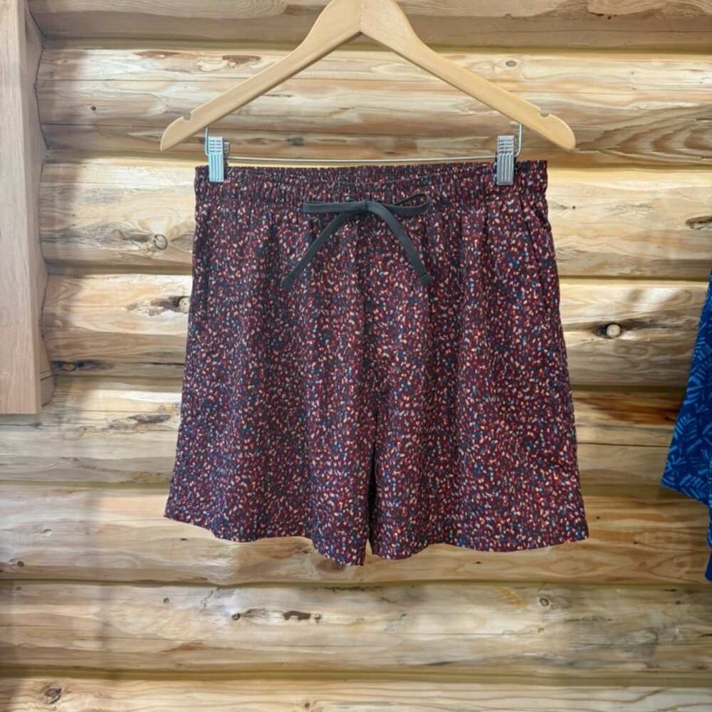 prAna - Cacao Alotta Dots 6” Plunge Swim Trunks - Size M